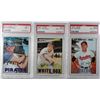 Image 1 : 3- PSA 1967 TOPPS STARS HODGES, WILHELM, MAZEROSKI