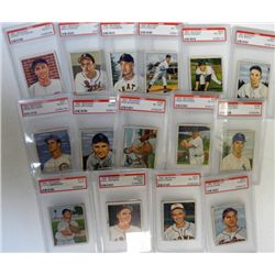 15-1950 BOWMAN BASEBALL PSA GRADED CARDS