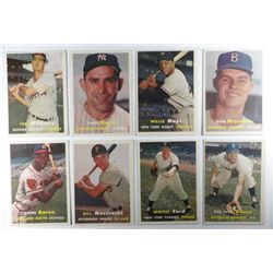 1957 TOPPS BASEBALL COMPLETE SET NICE NM-NM+