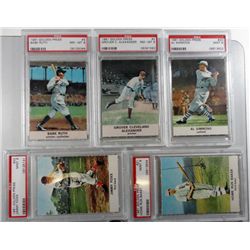 1961 GOLDEN PRESS BASEBALL SET ALL PSA 8 & 9 (except one PSA 7)