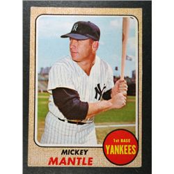 1968 TOPPS #280 MICKEY MANTLE VGEX+