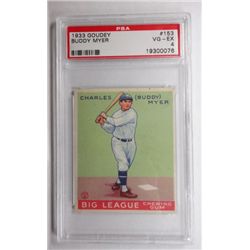 1933 Goudey 3153 Buddy Myer PSA 4 VGEX