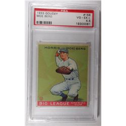 1933 Goudey #158 Moe Berg PSA 4.5 VGEX+