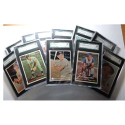 11- 1957 Topps SGC 88 NM-MT High Grade Lot