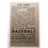 Image 2 : 1952 Bowman #116 Duke Snider EX Great Color & Gloss