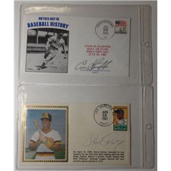 Autographed Caches, Steve Garvey & Enos Slaughter