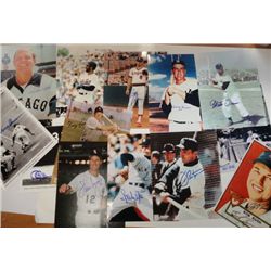 8 X 10 AUTOGRAPHED BASEBALL PLAYER LOT (13 DIFFERENT)