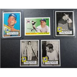 Mickey Mantle Card Lot (8 diff) All MINT