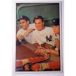 1953 Bowman Color #44 Bauer.Berra/Mantle