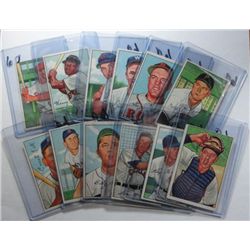 27 diff. 1952 Bowman Baseball Cards Mostly Ex+