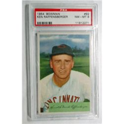 1954 Bowman #92 Ken Raffensberger PSA 8 NMMT