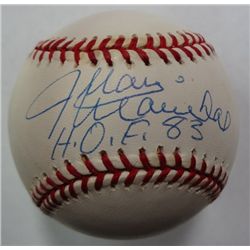 JUAN MARICHAL AUTOGRAPHED BASEBALL H.O.F 83