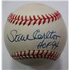 Image 1 : STEVE CARLTON AUTOGRAPHED BASEBALL HOF 94