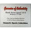 Image 2 : HANK AARON AUTOGRAPHED MAILGRAM FROM 1974