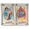 Image 1 : 1969/70 TOPPS BASKETBALL #1 CHAMBERLAIN & #25 ALCINDOR