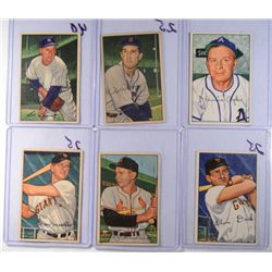 21-1952 BOWMAN BASEBALL CARDS VGEX