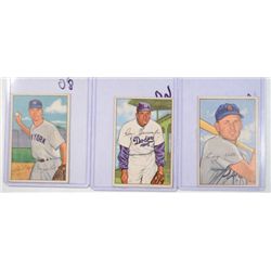 3-1952 BOWMAN #33 McDOUGALD, #75 KELL & #128 NEWCOMBE
