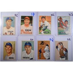 9-1951 BOWMAN BASEBALL CARDS  VGEX-VG
