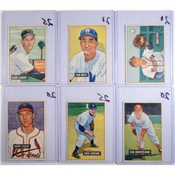 13-1951 BOWMAN BASEBALL CARDS MOSTLY VGEX-EX