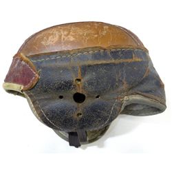 Vtg Leather Hutch H-17 Football Helmet U.S.A. RARE Red Sports Equipment Antique