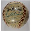 Image 2 : 1968 TIGERS WORLD SERIES  AUTOGRAPHED BASEBALL OVER 28 SIGNATURES
