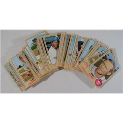 Nice starter set of 1968 Topps baseball: 100 different cards EX or better with