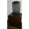 Image 1 : Waterfall Vanity 3 Drawer Dresser