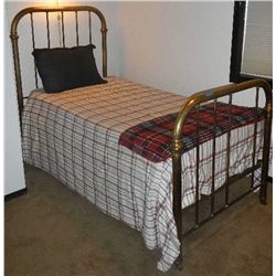 Antique Brass Bed wit