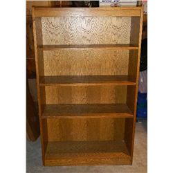 Solid Oak Books Shelf