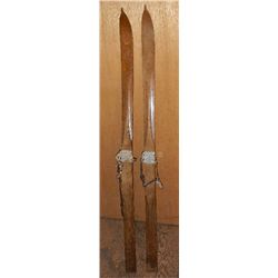 Antique Wooden Skis