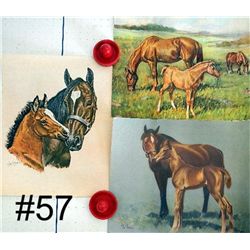 3 Horse prints