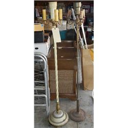 Two Antique Floor Lamps Choice