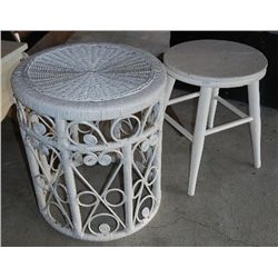 Wicker Stool and Country Stool  Choice