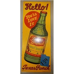 Texas Punch Tin Sign