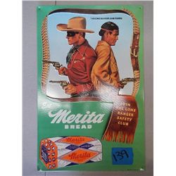 Merita Bread Sign with the Lone Ranger and Tonto
