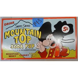 Snuffy Smith's Mountain Top Soda Pop Tin Sign