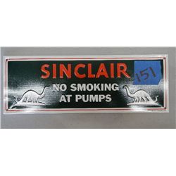 Sinclair Gas No Smoking at Pumps Sign