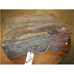 Antique wood tool box