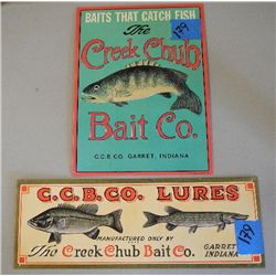 Creek Chub Bait Co. Signs