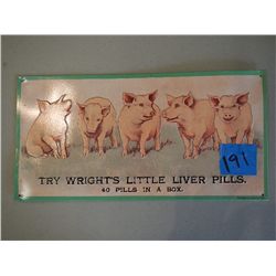 Wrights Little Liver Pills Sign