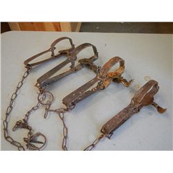 Four Smaller Victor Live Traps