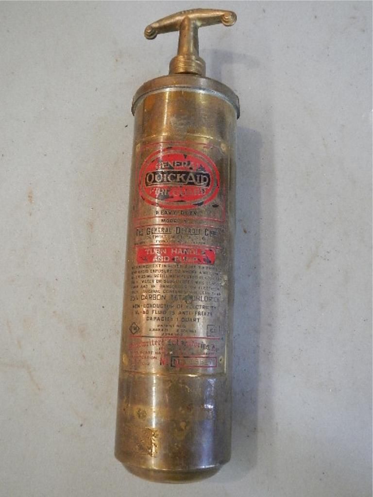 General Quick Aid Fire Extinguisher Brass