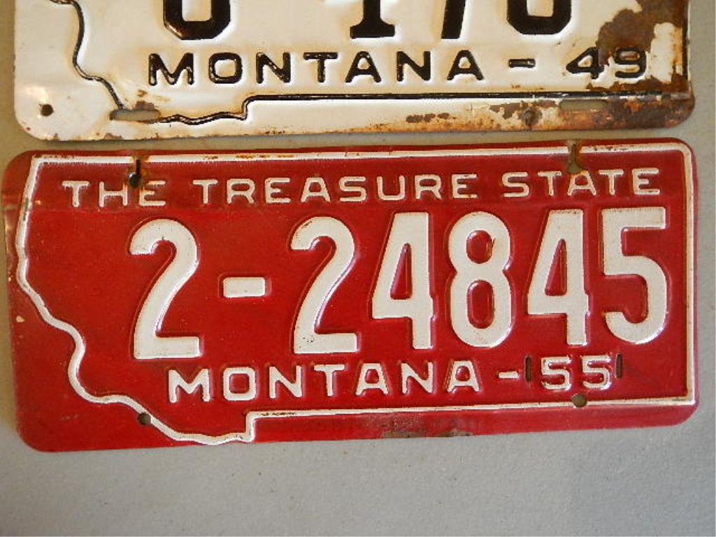 Montana Prison Made License Plates