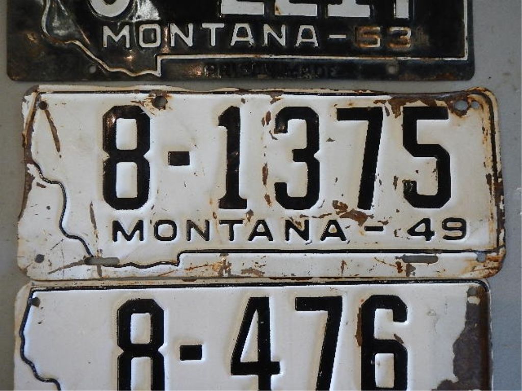 Montana Prison Made License Plates