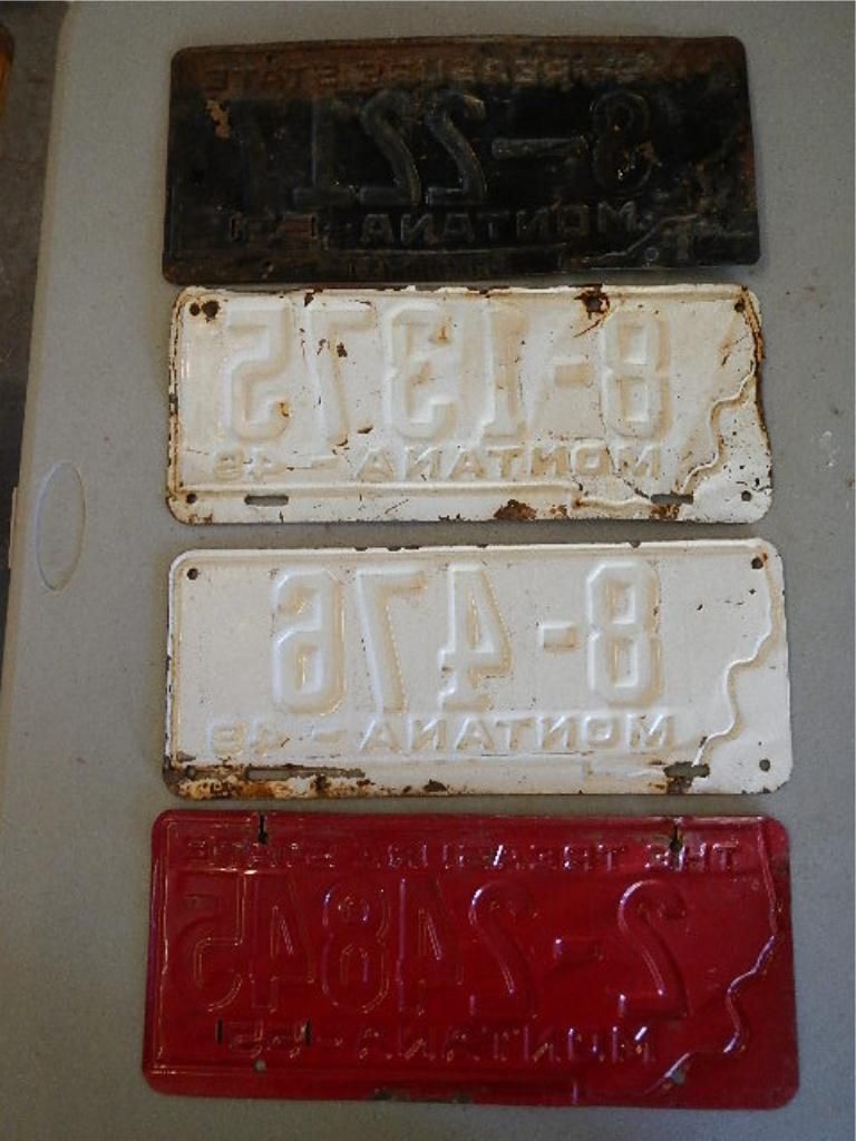 Montana Prison Made License Plates