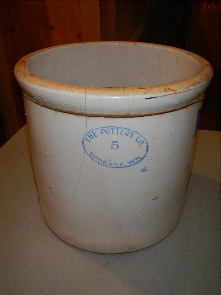 The Pottery Co. Spokane, WA. 5 Crock