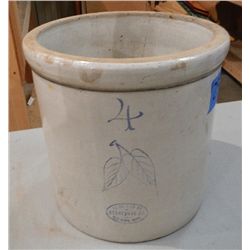 Union Stoneware Co Red Wing MN #4 Crock