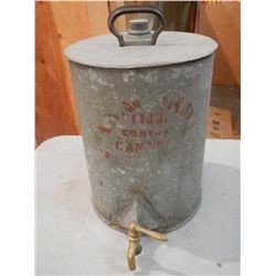 Oil Company Water Jug with Brass Spigot