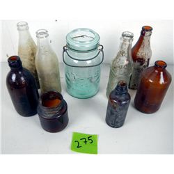 Box lot of Old Bottles