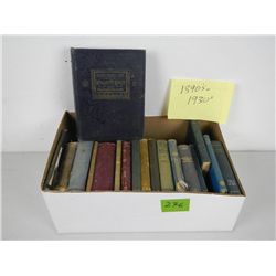 Box lot of Books from 1890-1930's
